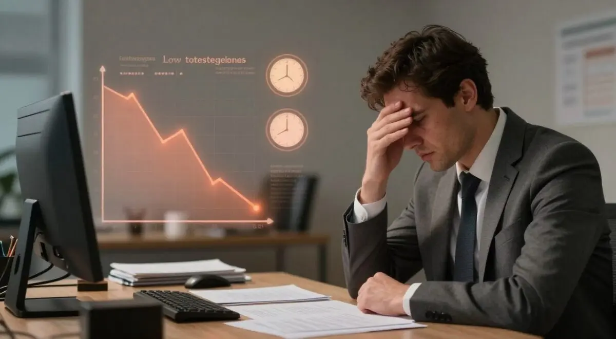 O Que Sugas seu Vigor? Baixa Testosterona vs Estresse Diário. 1 Descubra as principais causas perda vigor hormonal e aprenda a combater a baixa testosterona e o estresse que afetam sua energia diária.